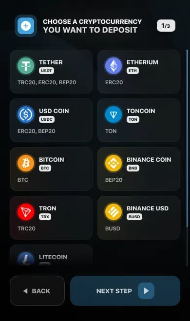 1 · Choose a coin