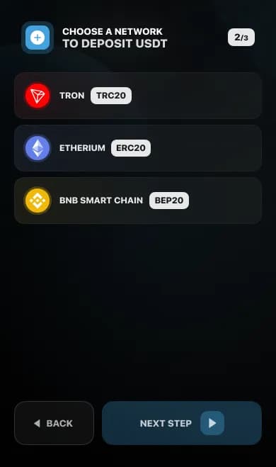 2 · Choose a network