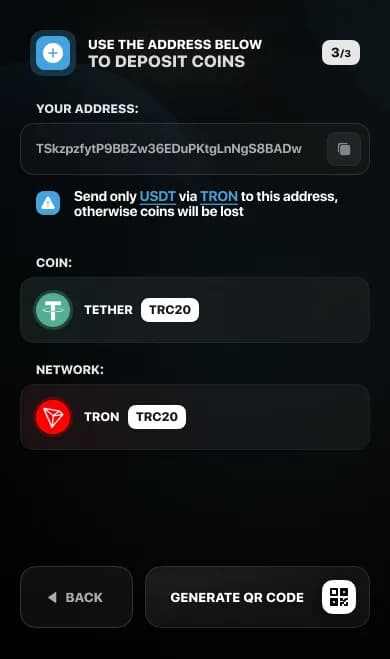 3 · Copy the address