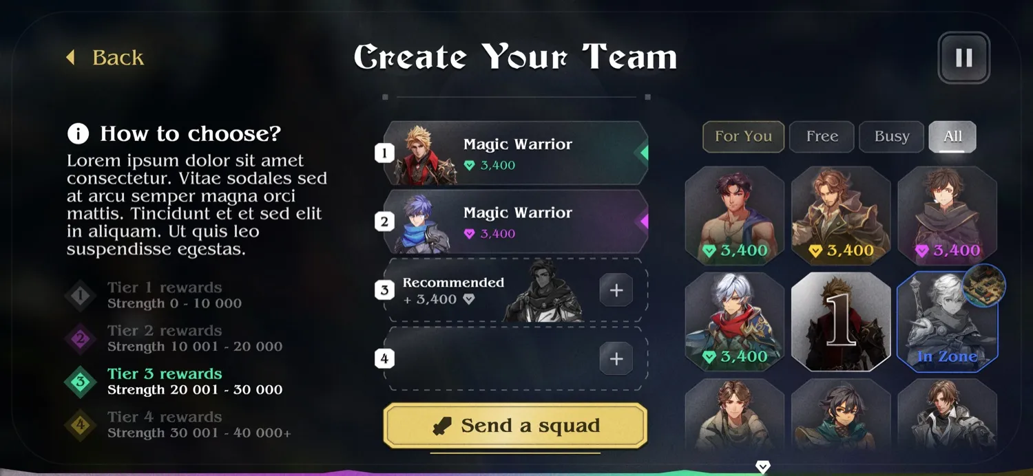 First run: build a new team