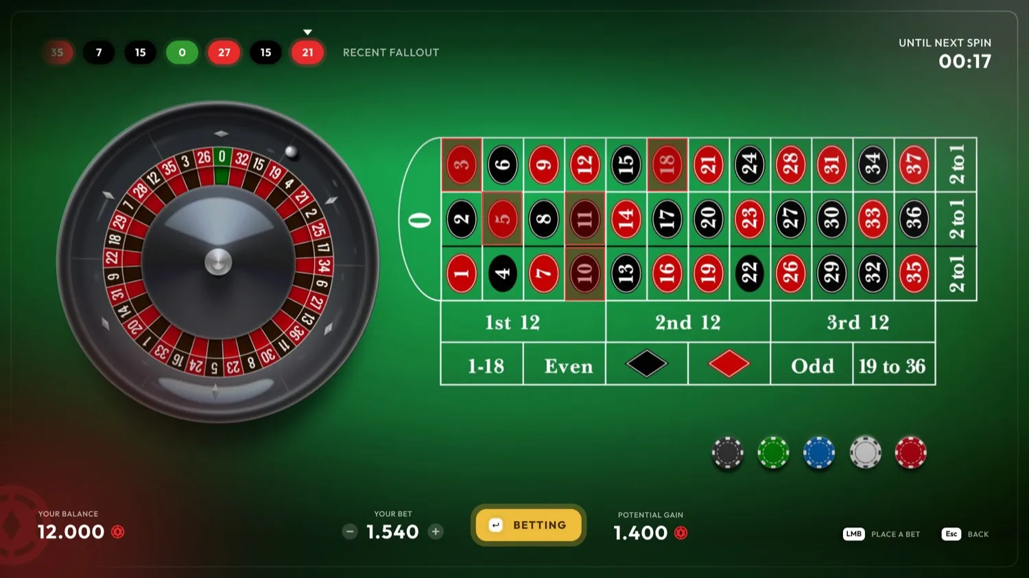 Roulette, the shell every other game reuses