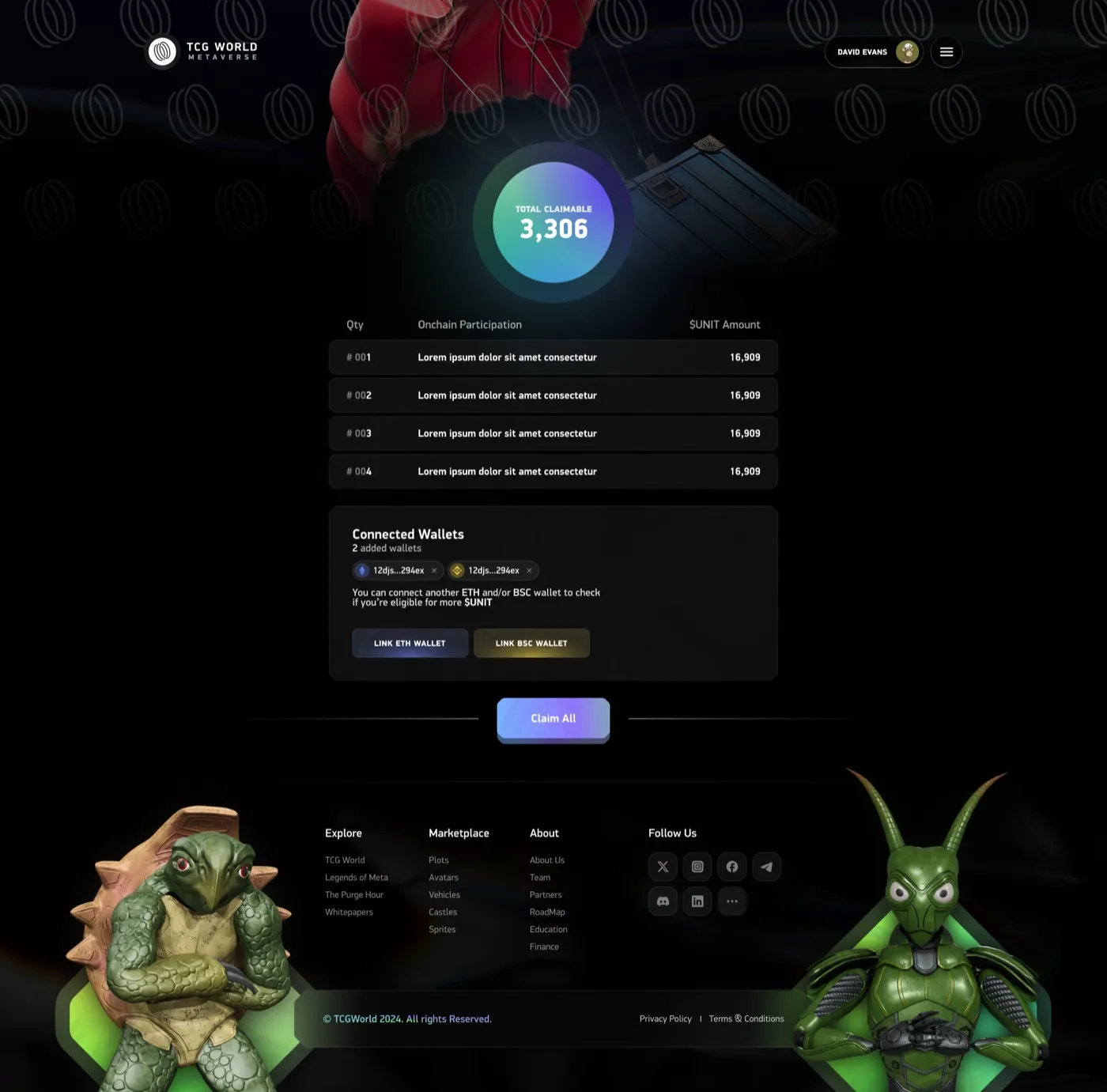 Airdrop claim